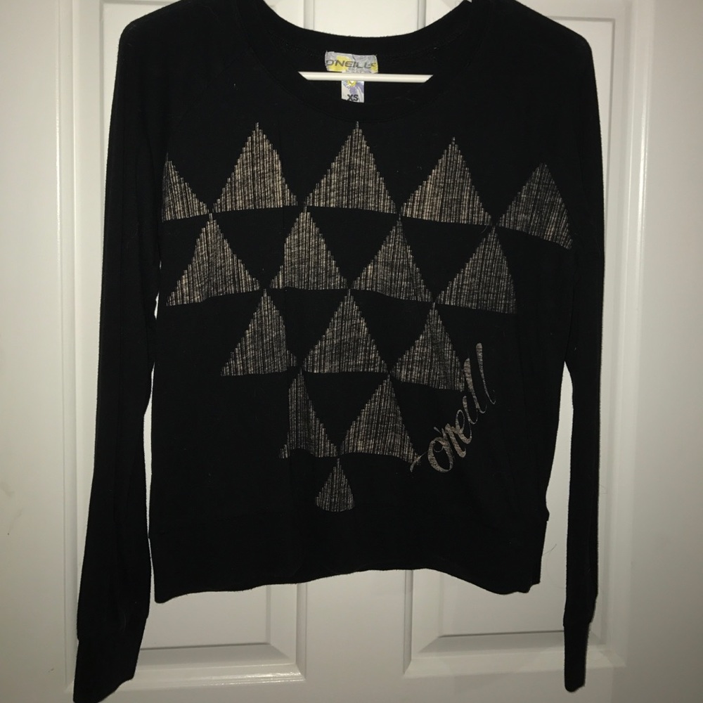 O'Neill Black Sweatshirt like Long Sleeve Tee