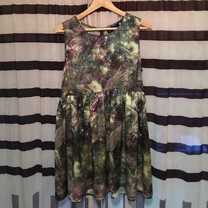 MinkPink babydoll dress Pegasus print. Size L