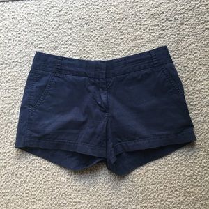 J. Crew navy chino shorts
