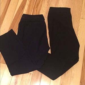 Two pairs Loft Julie Fit Skinnies. 1 black 1 navy