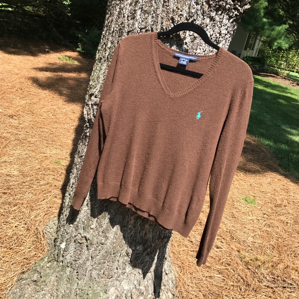 Brown Ralph Lauren Sport Sweater