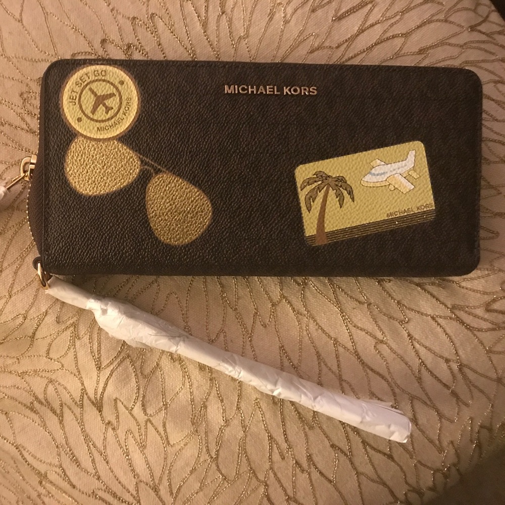 Michael Kors "Fly Away Travel Continental" Wallet