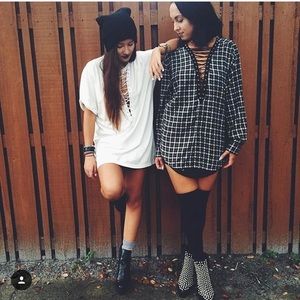 LF Vintage Lace Up Flannel