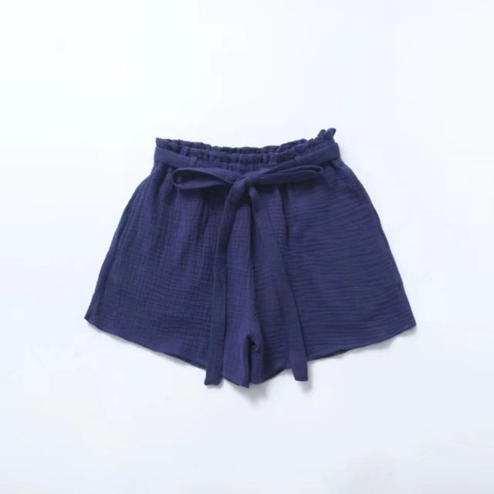 Linen High Waist Boho Shorts - Picture 5 of 6