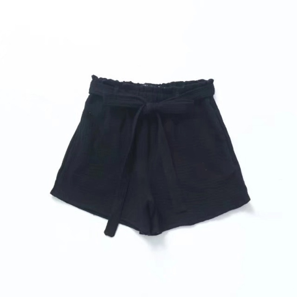 Linen High Waist Boho Shorts - Picture 3 of 6