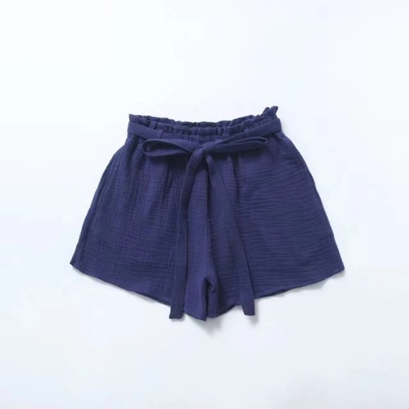 Linen High Waist Boho Shorts - Picture 5 of 6