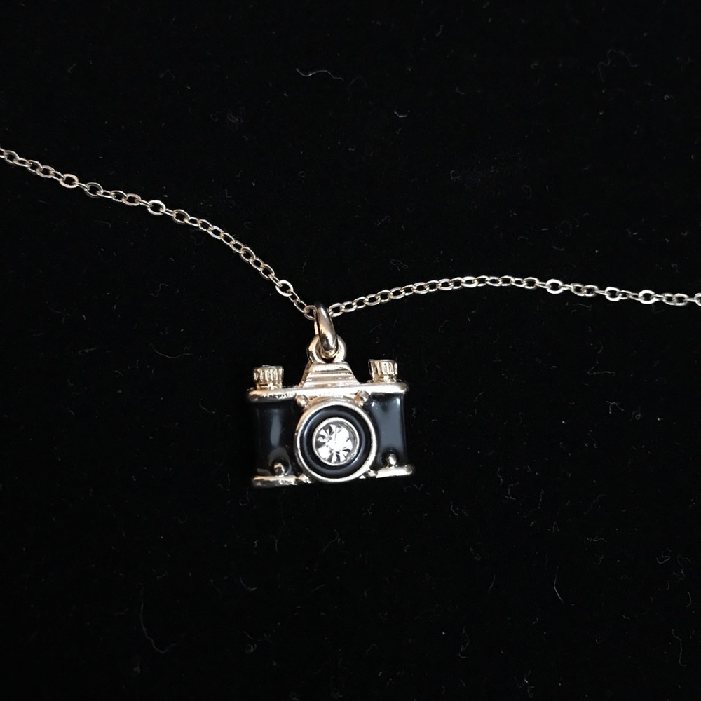 Camera charm necklace
