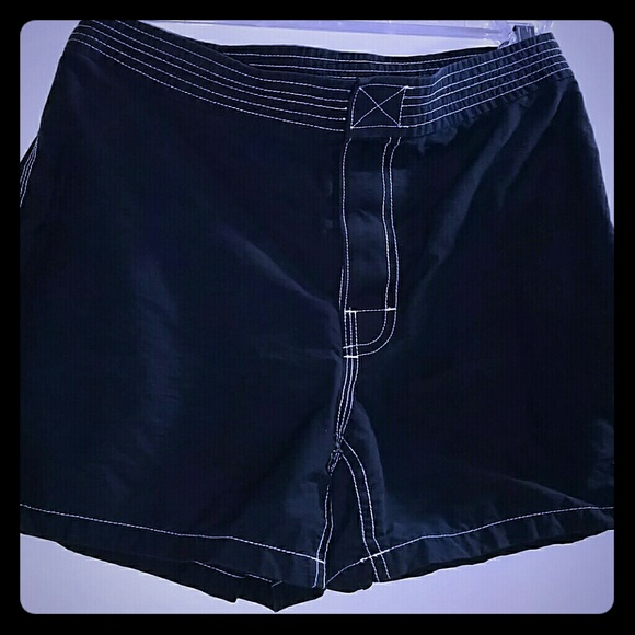 J. Crew Shorts J Crew Navy Blue Shorts With Velcro Fly Size Poshmark