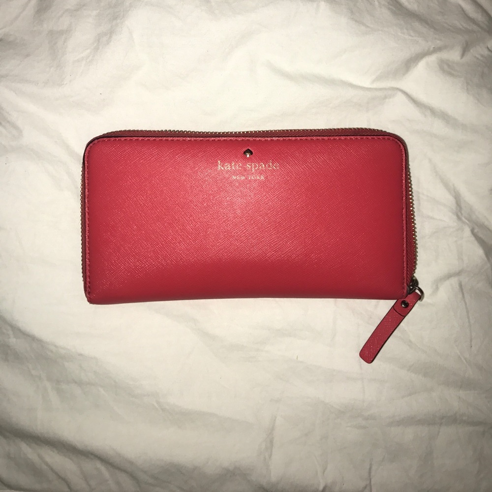Kate spade coral colored wallet!