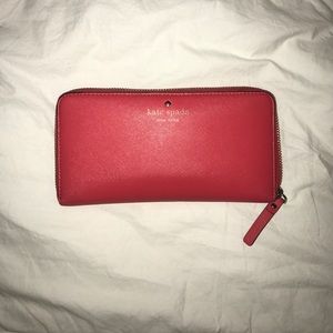 Kate spade coral colored wallet!