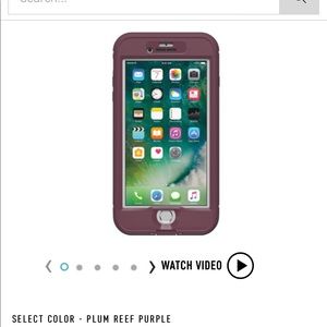Iphone 7 plus nuud life proof case