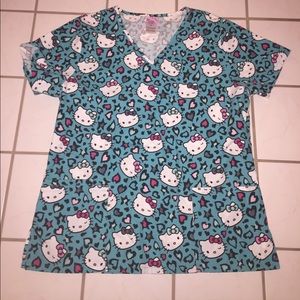 Hello kitty scrub top
