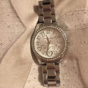 Silver Betsey Johnson Watch