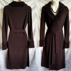 Max Studio Vintage Knit Boucle Duster Cardigan