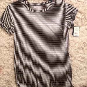 Black and white striped tee