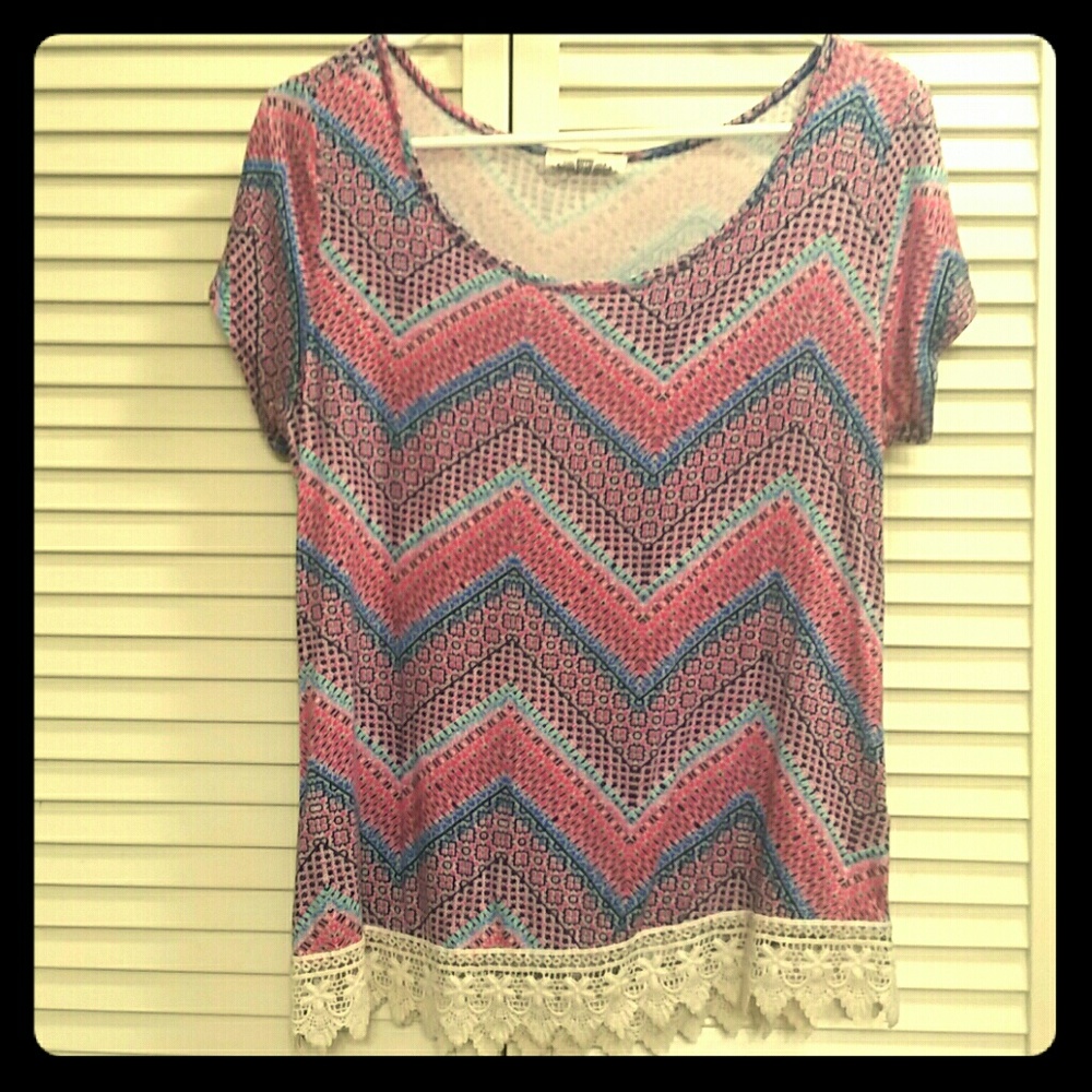 Bohemian short sleeve top