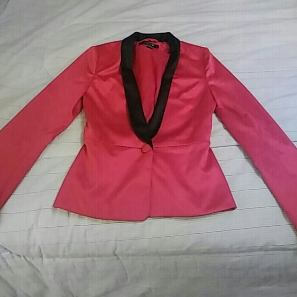 Neon pink blazer