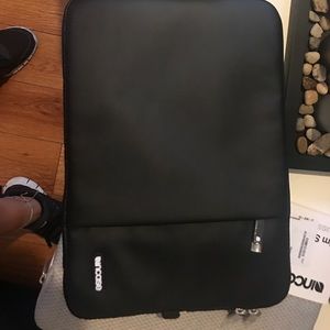 Leather laptop sleeve