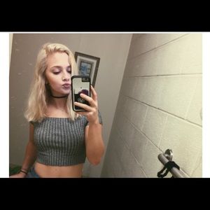 Charlotte Russe off the shoulder crop top