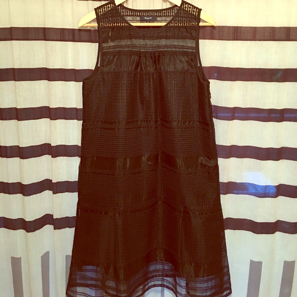 Madewell black shift dress. Size 6