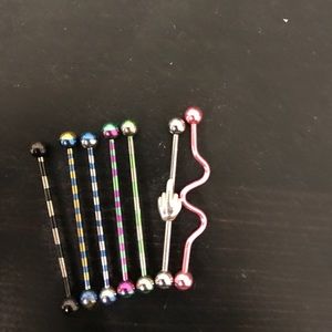 7 Industrial Piercing Bars 14 Gauge