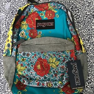 JanSport Super FX Backpack Multi Patchwork Posey