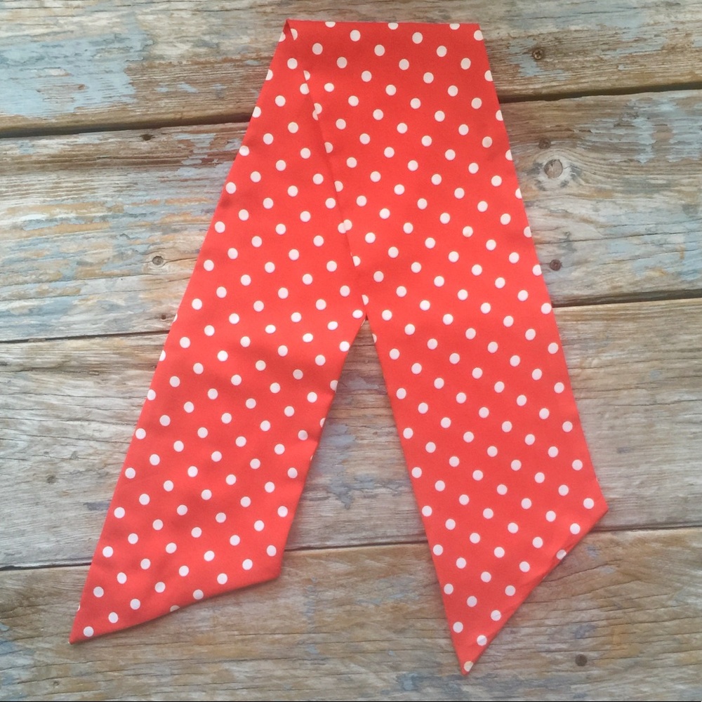 Vintage Red polka Dot Scarf