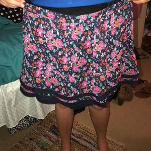 Floral Mini Skirt