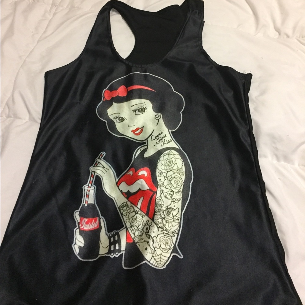 Black tank top