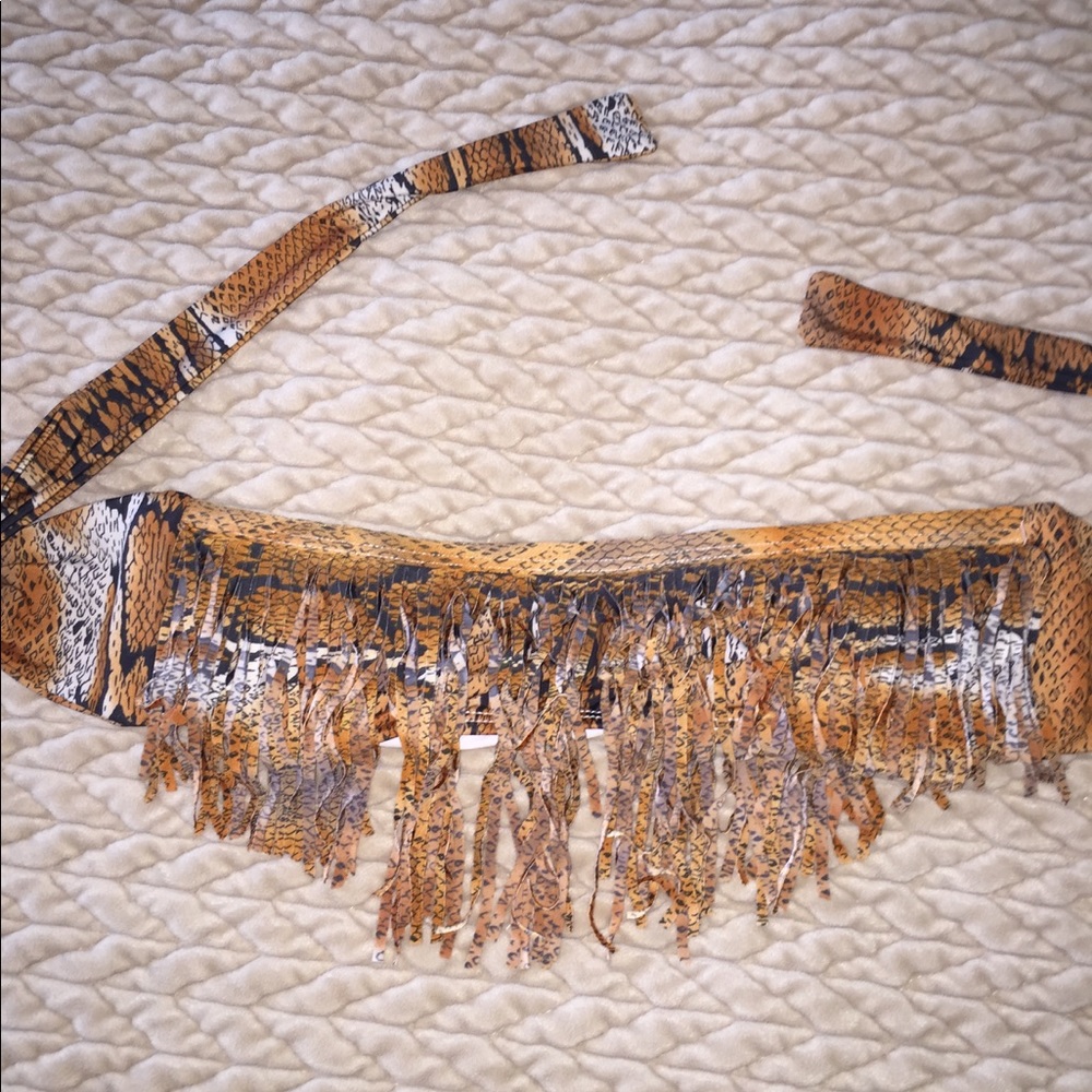 L'SPACE BIKINI TOP ANIMAL PRINT SMALL