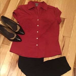 Ann Taylor short sleeve button down