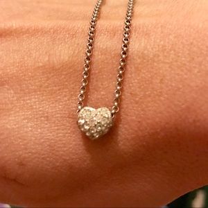 Judith Jack Pavé Reversible Heart Necklace