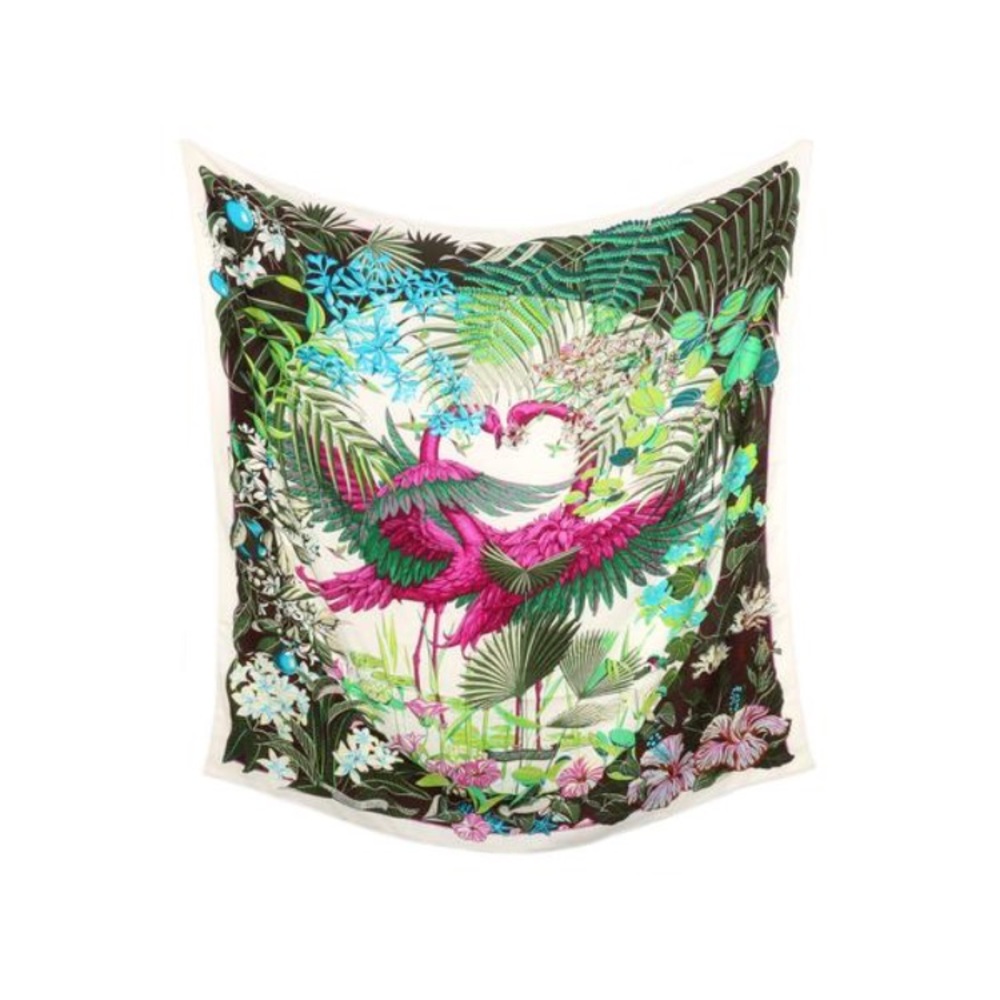 SOLD🎗Hermes flamingo party scarf