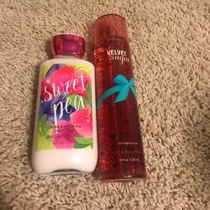 Bath & body works lotion and fragrance mist