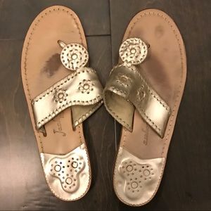 Jack Rogers Platinum Sandals 9