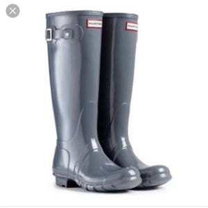 Gray Hunter Rain Boots