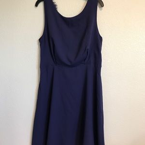 Royal blue with Lace V in the back