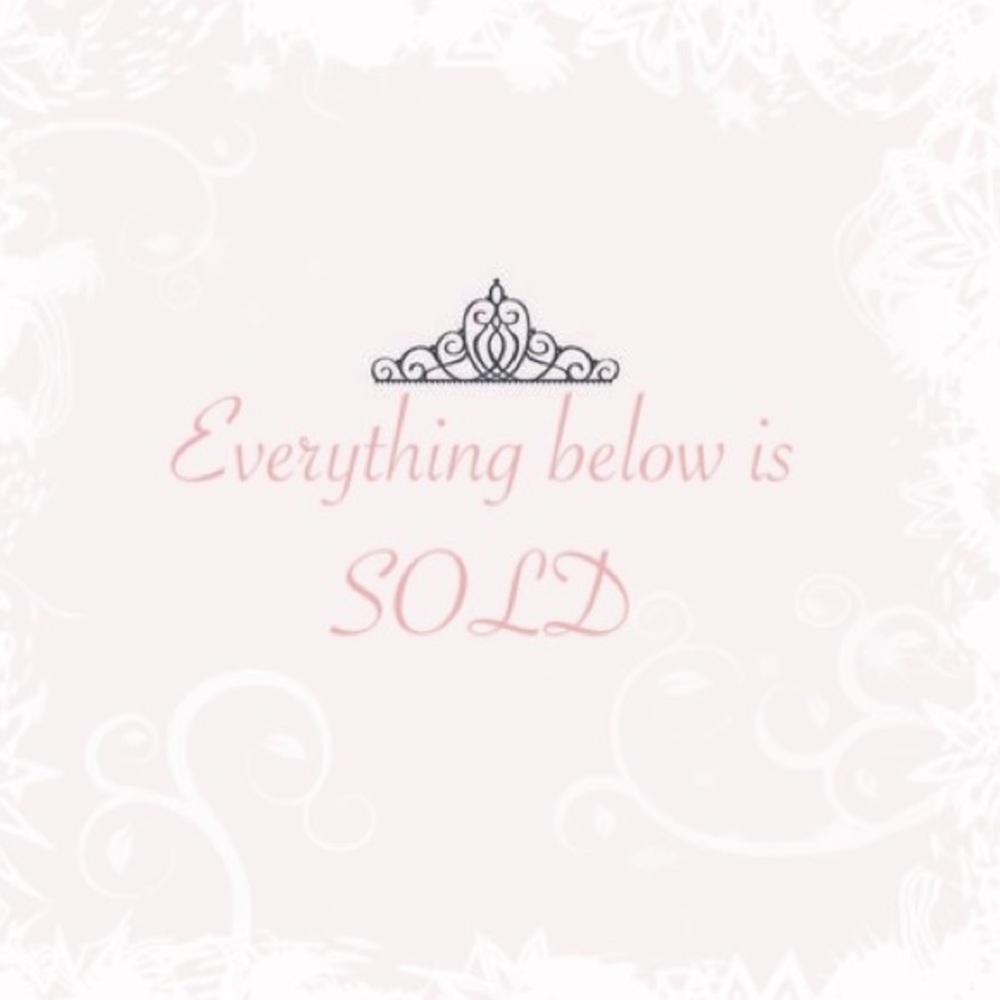 SOLD ITEMS BELOW