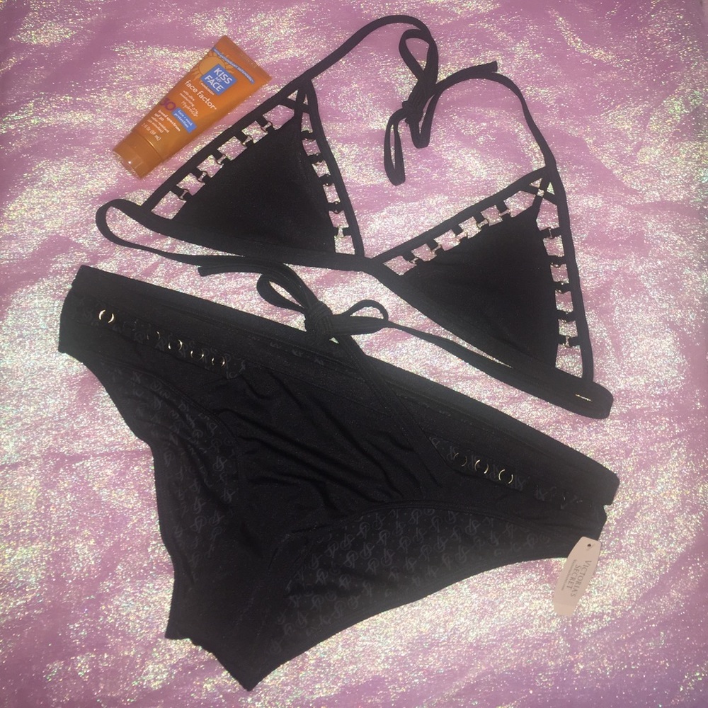 🆕Victoria's Secret Swim Sexy Black Bikini M/L