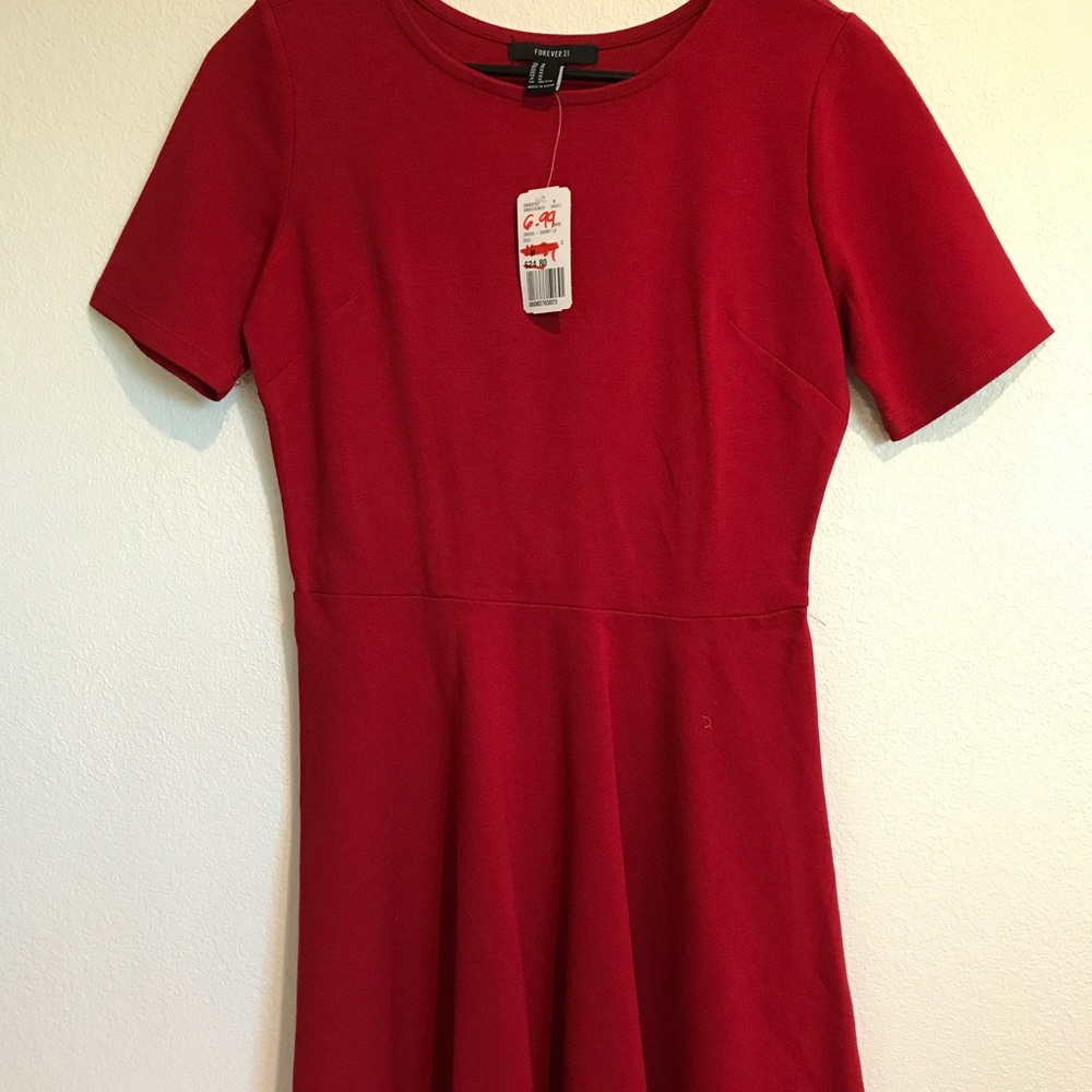 NWT red skater dress