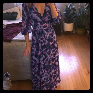 Floor Length Wrap Dress