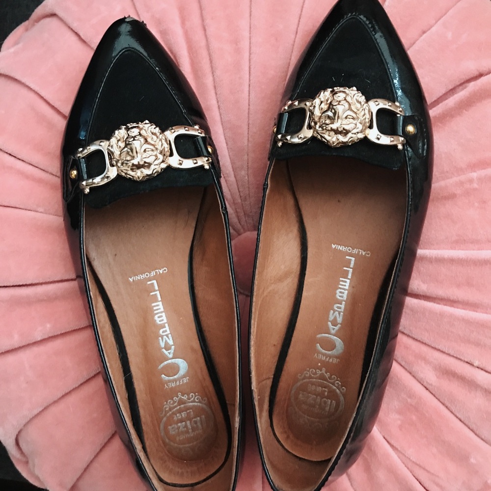 Jeffrey Campbell Flats with Lion Head Detail