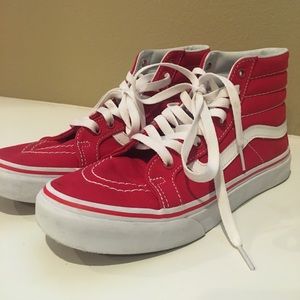 Red Vans Sk8-Hi