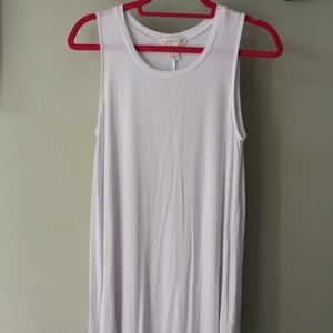 Plain White T-Shirt Tank Dress