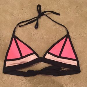Pink bikini top