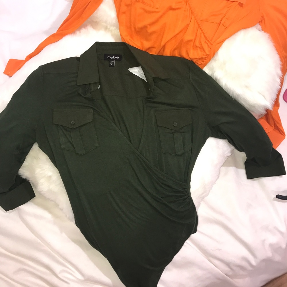 Two BEBE Bodysuits SIZE S