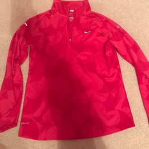 Quarter zip Nike top.