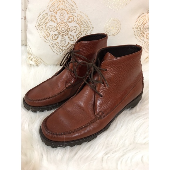 Cole Haan Shoes - Cole Haan Country Brown Leather Ankle Boots 6 1/2