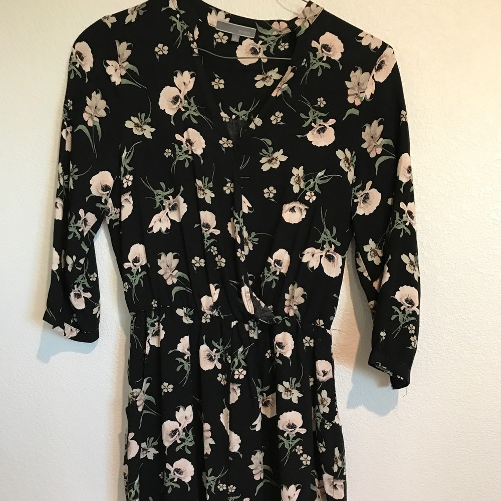 Long sleeve floral romper