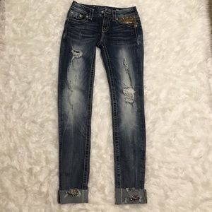 Miss Me Cuffed Skinny Jeans